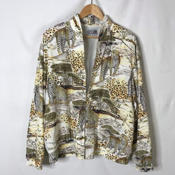 Vintage Jackets & Blazers - CLOSET CLEAR OUT!  Vintage Y2K Safari Print Jacket
